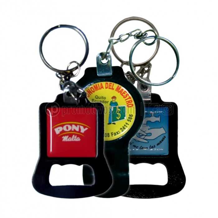 ▷ Llaveros Destapadores Metálicos Impresos con tu Logo (resina)