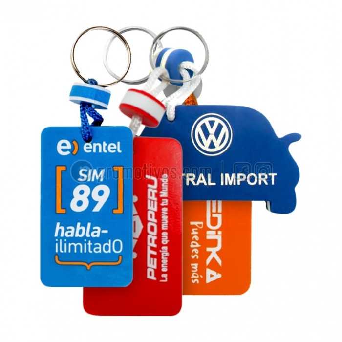 ▷ Llaveros de Fomix / Foami / Microporosos Impresos con su Logo