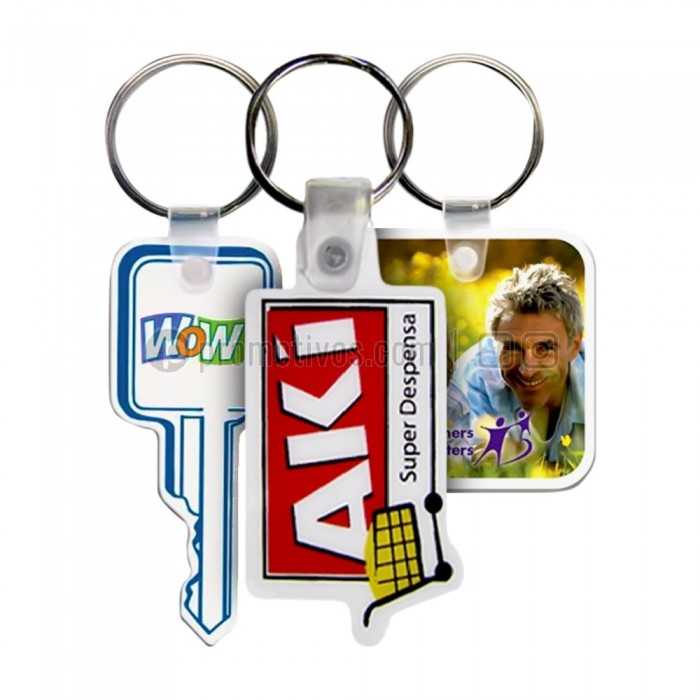 ▷ Llaveros PVC Laminados (Planos) Personalizados con tu Logotipo