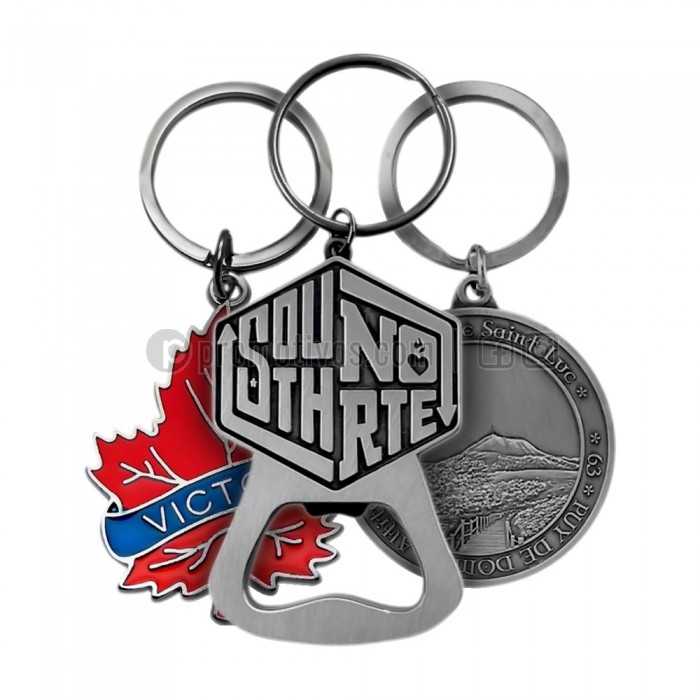 ▷ Llaveros Metálicos Grabados 3D (en alto relieve) con tu Logo