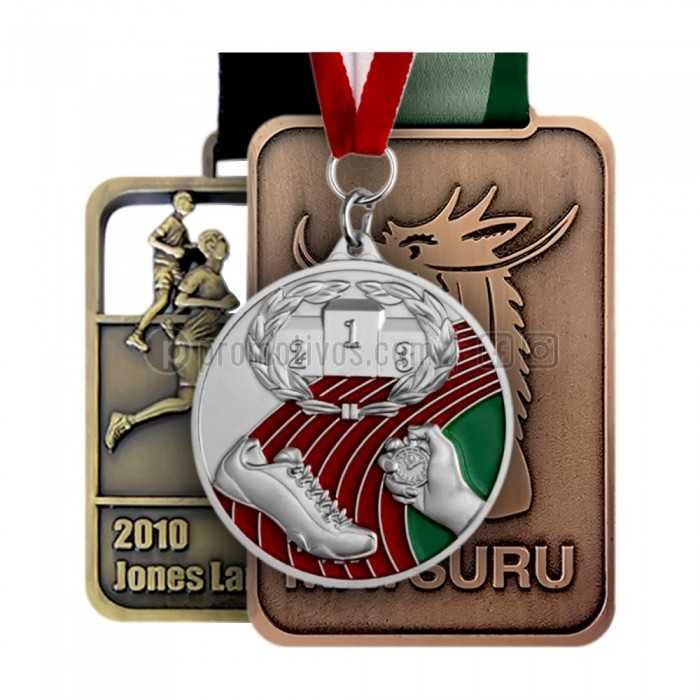 ▷ Medallas Metálicas Grabadas 3D (alto relive) con tu Diseño