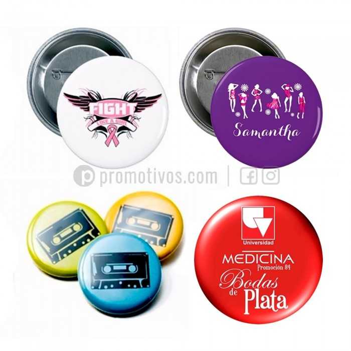 ▷ Pines / Pin's / Botones Publicitarios (redondos) con tu Logo™